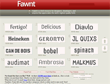 Tablet Screenshot of fawnt.com